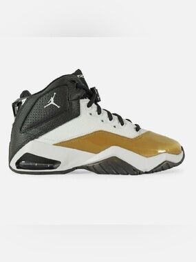 Nike Air Jordan B’loyal gold white and black leather high top sneakers size 10.5